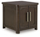 Breckington - Dark Brown - Rectangular 2-door End Table - Tallahassee Discount Furniture (FL)