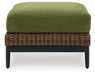 Horizon Hall - Brown / Green - Ottoman With Cushion - Tallahassee Discount Furniture (FL)