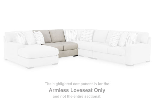 LaureLGrove - Pebble - Armless Loveseat - Tallahassee Discount Furniture (FL)