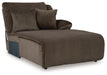 Top Tier - Chocolate - Raf Press Back Chaise - Tallahassee Discount Furniture (FL)