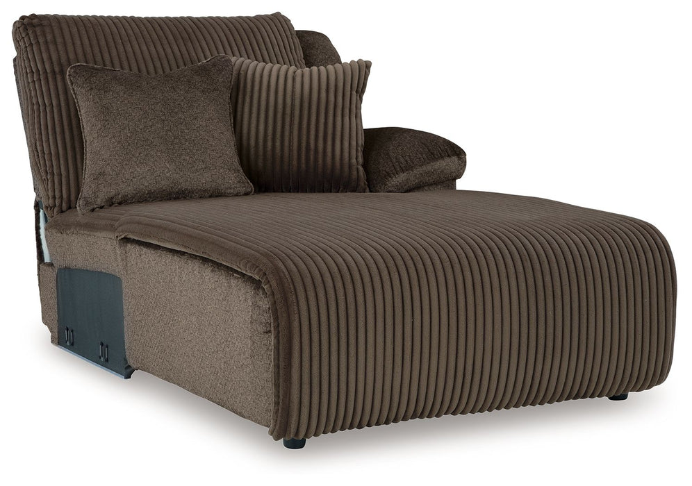 Top Tier - Chocolate - Raf Press Back Chaise - Tallahassee Discount Furniture (FL)