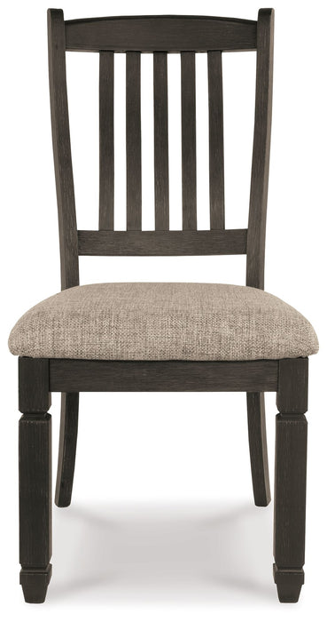 Tyler Creek - Black / Grayish Brown - Dining UPH Side Chair (Set of 2) - Slatback - Tallahassee Discount Furniture (FL)