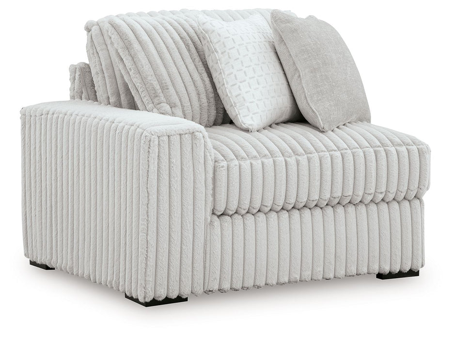 Stupendous - LAF Corner Chair - Alloy - Tallahassee Discount Furniture (FL)