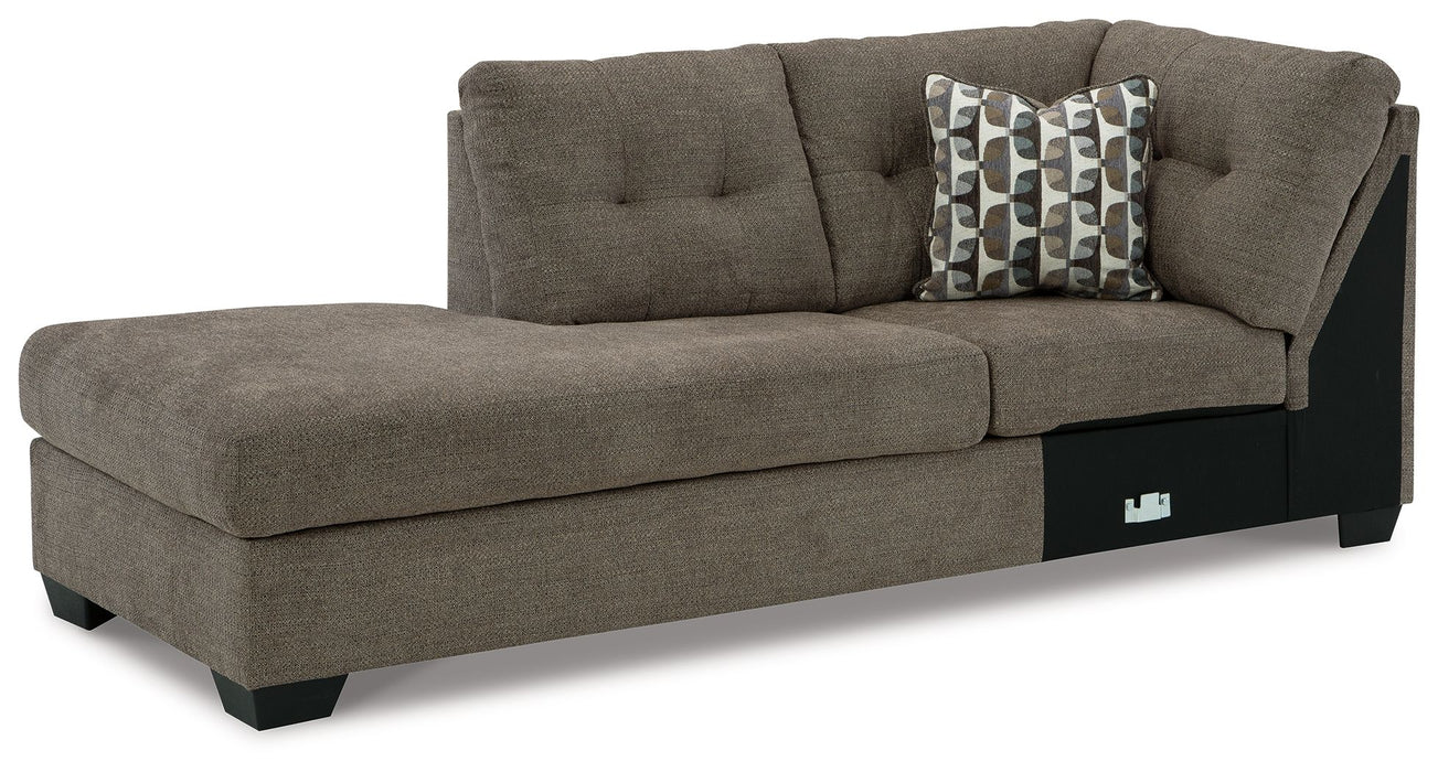 Mahoney - Chocolate - Laf Corner Chaise - Tallahassee Discount Furniture (FL)