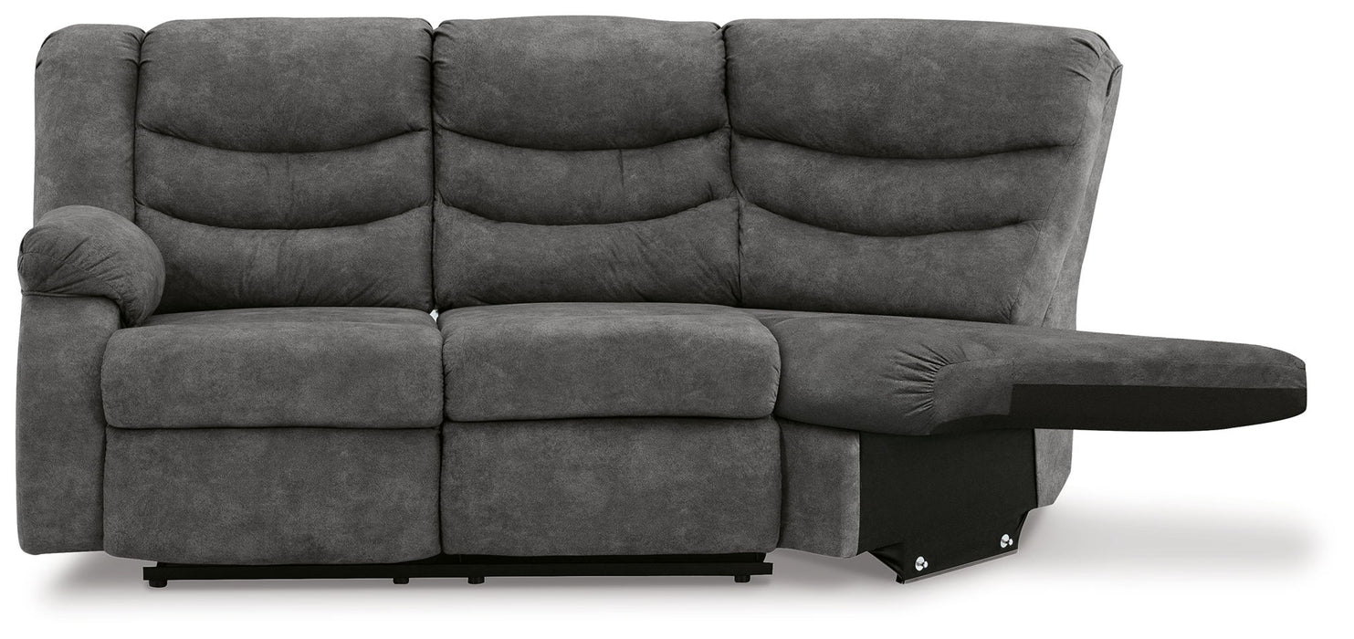 Partymate - Slate - Laf Reclining Loveseat - Tallahassee Discount Furniture (FL)