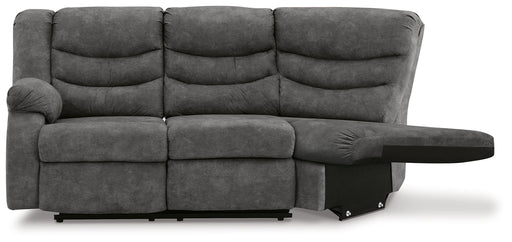 Partymate - Slate - Laf Reclining Loveseat - Tallahassee Discount Furniture (FL)