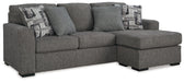 Gardiner - Pewter - Sofa Chaise - Tallahassee Discount Furniture (FL)