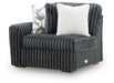 Midnight-Madness - LAF Corner Chair - Gunmetal - Tallahassee Discount Furniture (FL)