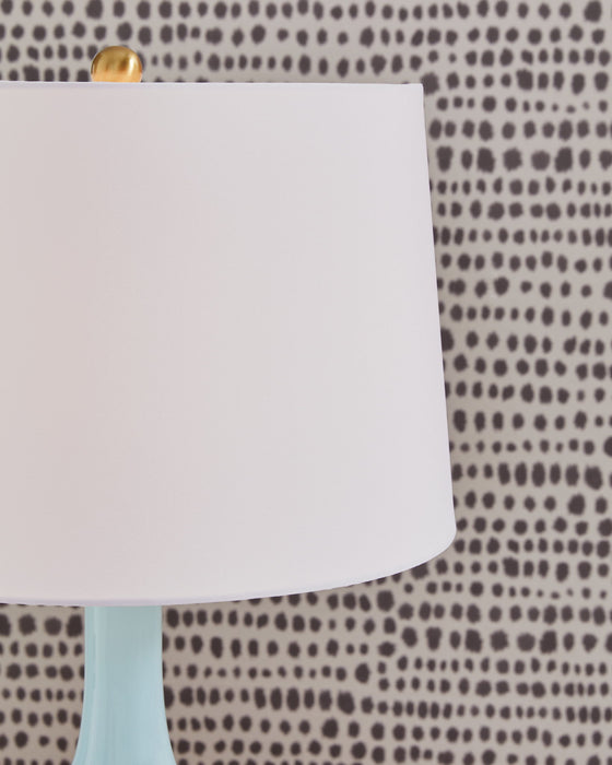 Rylanton - Aqua - Glass Table Lamp - Tallahassee Discount Furniture (FL)
