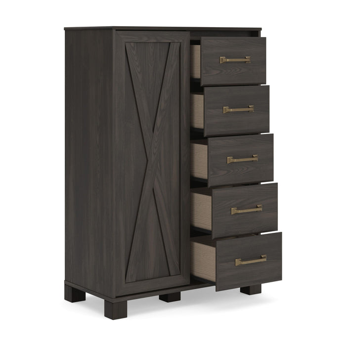 Vonitta Bay - Dressing Chest - Dark Brown - Tallahassee Discount Furniture (FL)