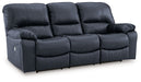 Leesworth - Ocean - 3 Pc. - Power Reclining Sofa, Power Reclining Loveseat, Power Rocker Recliner - Tallahassee Discount Furniture (FL)