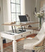 Realyn - L Shaped Desk With Lift Top - White / Brown - Tallahassee Discount Furniture (FL)