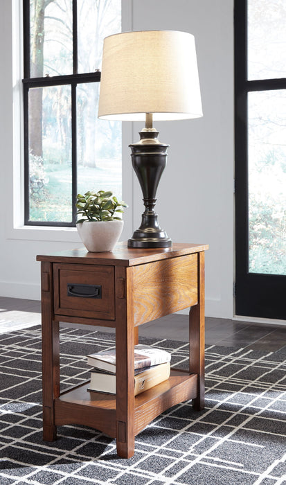 Breegin - Chair Side End Table - 1 Drawer - Brown - Tallahassee Discount Furniture (FL)