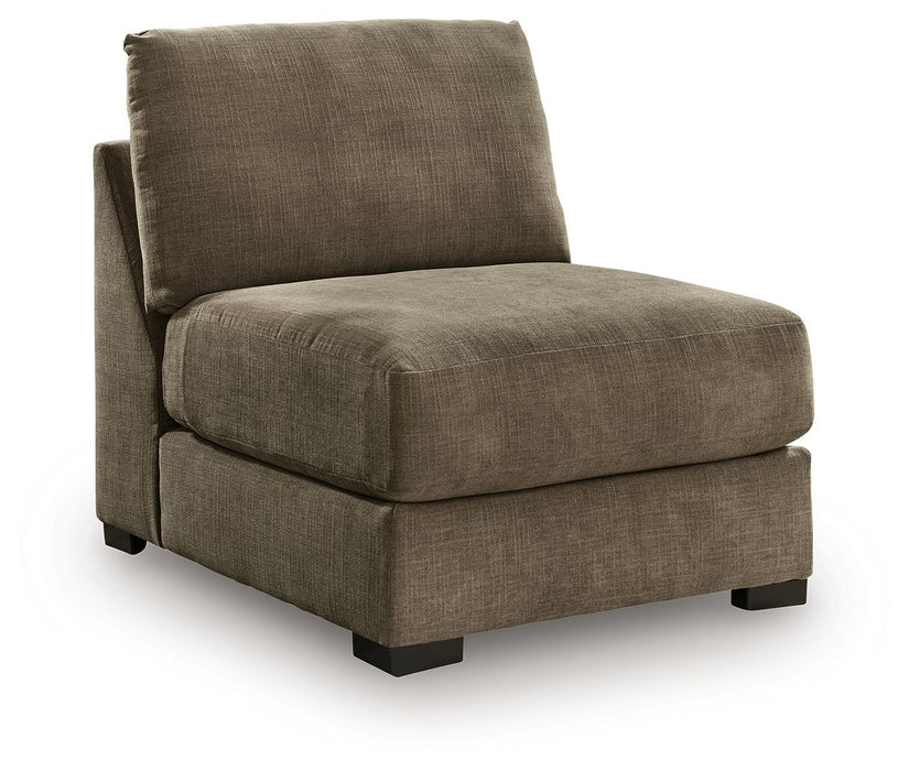 Camellia-Court - Armless Chair - Coffee - Tallahassee Discount Furniture (FL)
