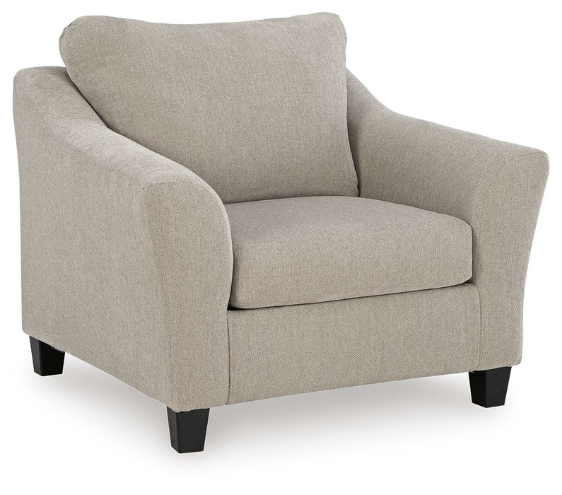Willarae - 2 Pc. - Chair And A Half, Ottoman - Taupe - Tallahassee Discount Furniture (FL)