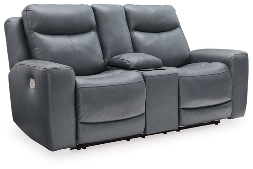 Mindanao - Power Reclining Loveseat With Console /Adj Hdrst - Tallahassee Discount Furniture (FL)