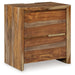 Dressonni - Brown - Two Drawer Night Stand - Tallahassee Discount Furniture (FL)