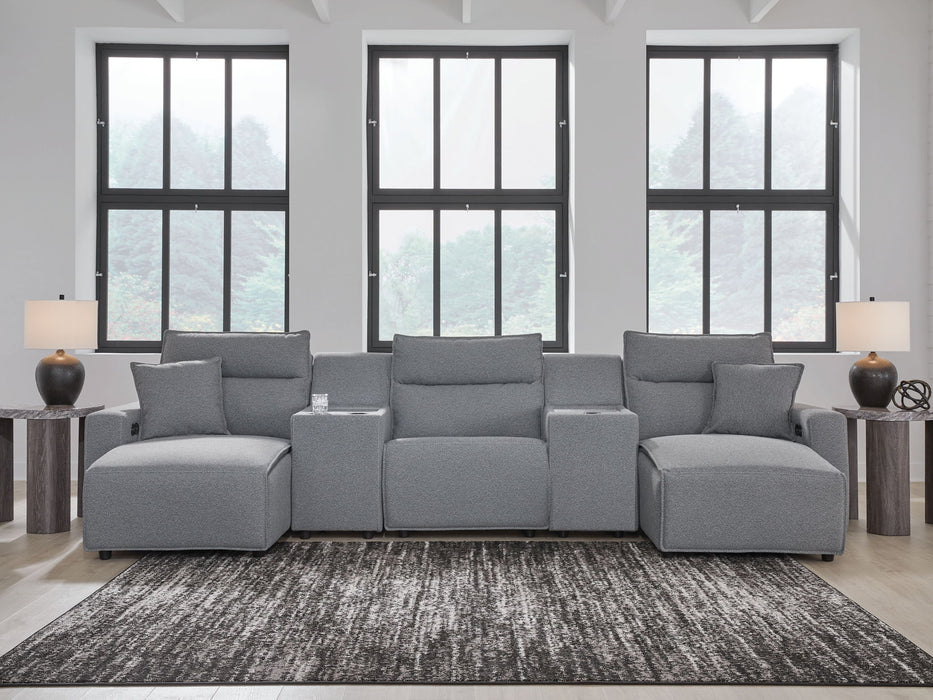 ModMax II - Salt And Pepper - Reclining Sectional - Tallahassee Discount Furniture (FL)