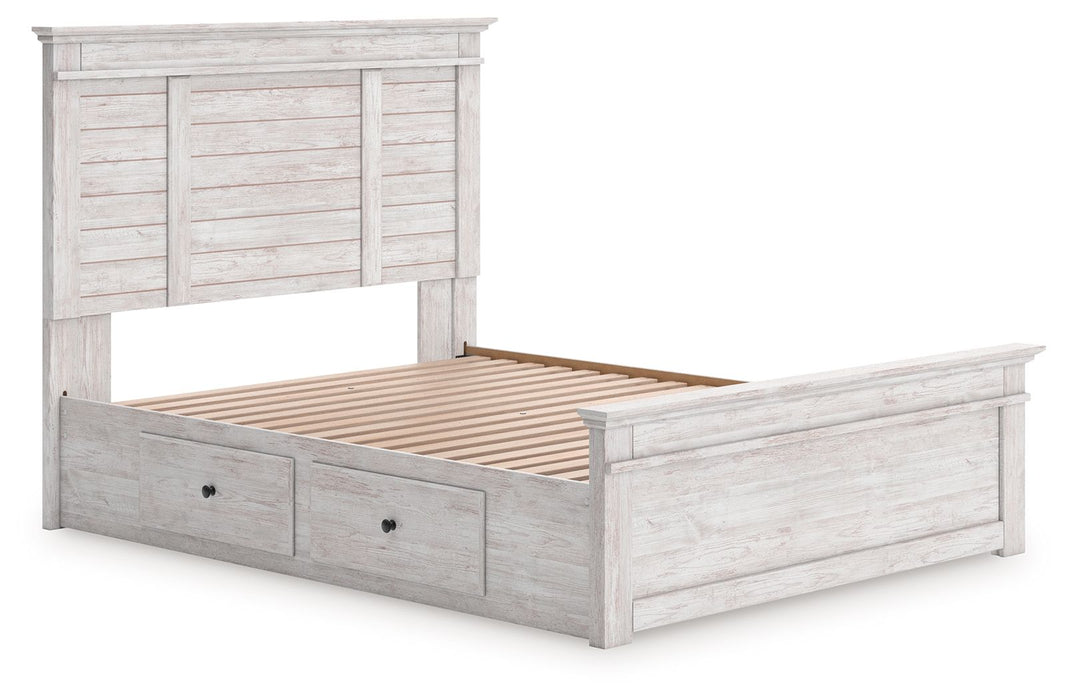 Makidern - Panel Storage Bed With Under Bed Storage Unit - Tallahassee Discount Furniture (FL)