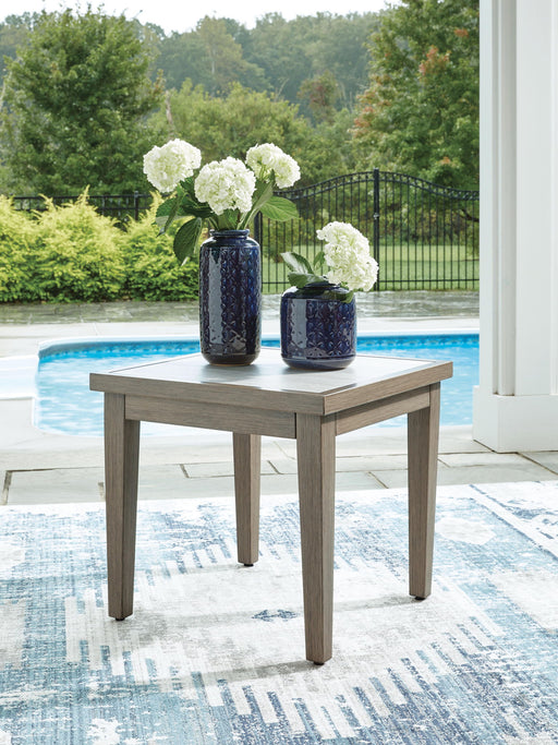 Rainier Ranch - Square End Table - Brown / Beige - Tallahassee Discount Furniture (FL)