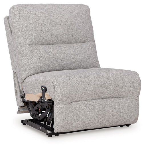 Acklen Place - Pewter - Power Armless Recliner With Adj Headrest - Tallahassee Discount Furniture (FL)