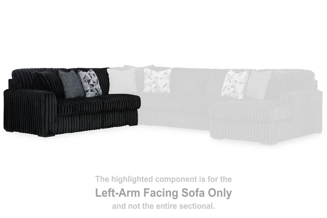 Midnight-Madness - Onyx - Laf Sofa - Tallahassee Discount Furniture (FL)