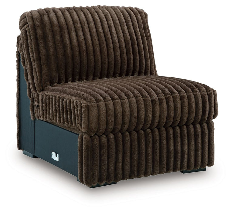 Midnight-Madness - Armless Chair - Chocolate - Tallahassee Discount Furniture (FL)