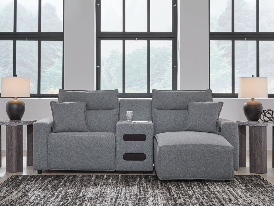 ModMax II - Salt And Pepper - Reclining Sectional - Tallahassee Discount Furniture (FL)