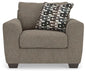 Triston-Peaks - Chair And A Half - Suede - Tallahassee Discount Furniture (FL)