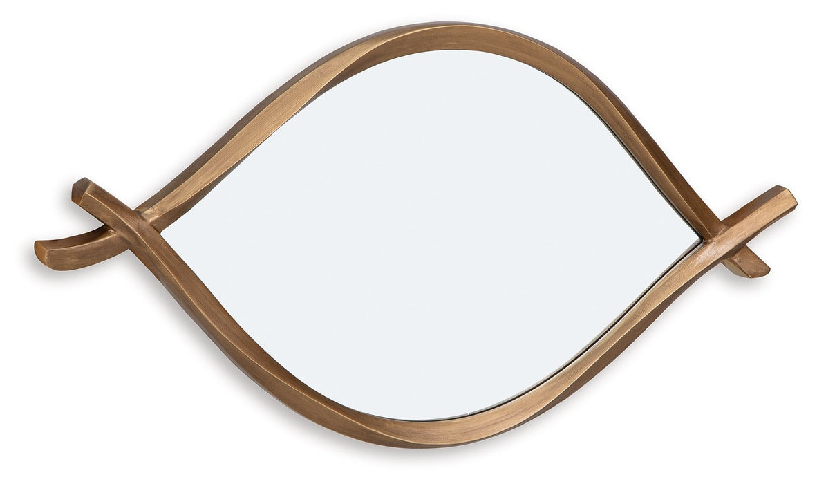 Bartner - Antique Gold Finish - Accent Mirror - Tallahassee Discount Furniture (FL)