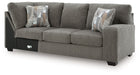 Clarington - RAF Sofa With Corner Wedge - Greystone - Tallahassee Discount Furniture (FL)