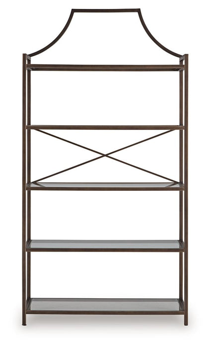 Bernonly - Antique Bronze Finish - Bookcase - Tallahassee Discount Furniture (FL)