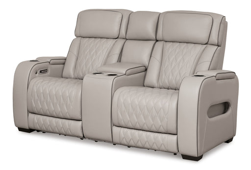 Boyington - Power Reclining Loveseat With Console/Adj Hdrst - Tallahassee Discount Furniture (FL)