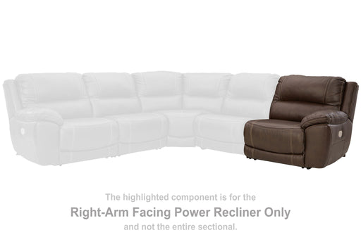 Dunleith - Chocolate - RAF Zero Wall Power Recliner - Tallahassee Discount Furniture (FL)
