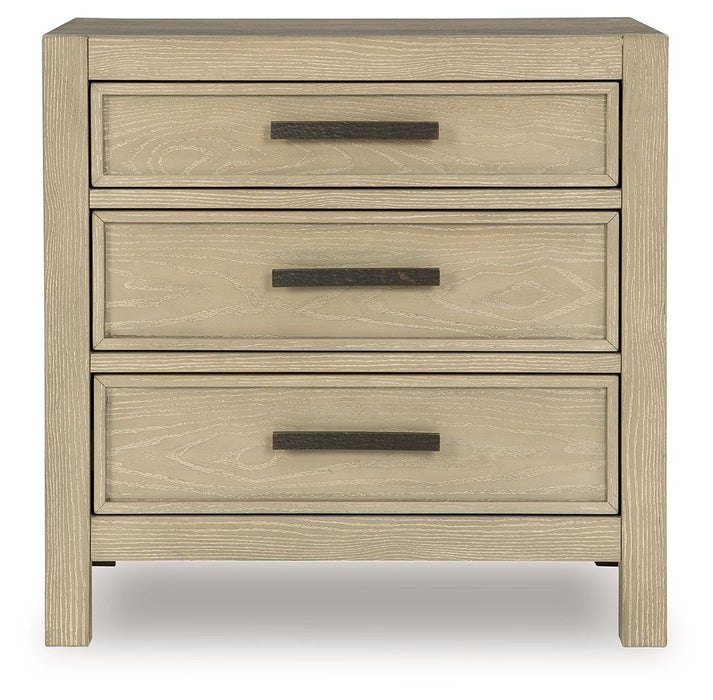 Calmoro - Three Drawer Night Stand - Gray - Tallahassee Discount Furniture (FL)