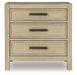 Calmoro - Three Drawer Night Stand - Gray - Tallahassee Discount Furniture (FL)