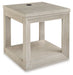 Marxhart - Bisque - Square End Table - Tallahassee Discount Furniture (FL)