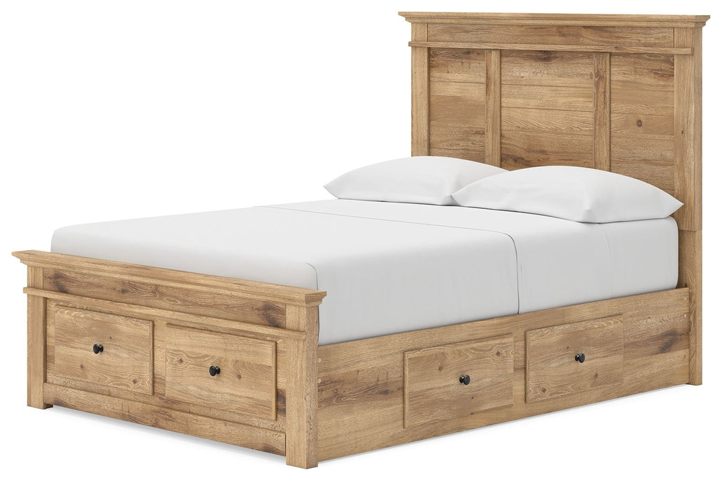 Makidern - Panel Storage Bed With 2 Under Bed Storage Units - Tallahassee Discount Furniture (FL)