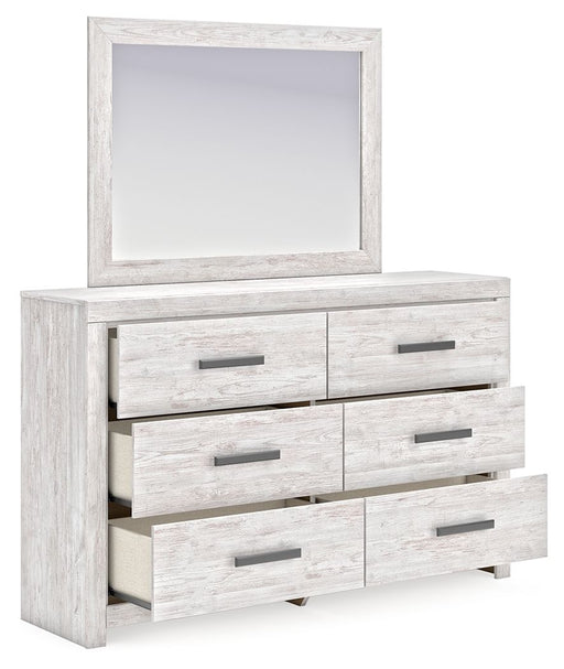 Cayboni - Whitewash - Dresser And Mirror - Tallahassee Discount Furniture (FL)