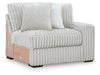 Stupendous - RAF Corner Chair - Alloy - Tallahassee Discount Furniture (FL)