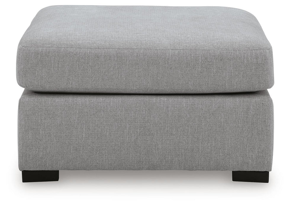 Lakepoint - Oversized Accent Ottoman - Nickel - Tallahassee Discount Furniture (FL)