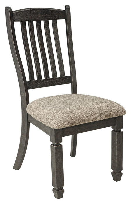 Tyler Creek - Black / Grayish Brown - Dining UPH Side Chair (Set of 2) - Slatback - Tallahassee Discount Furniture (FL)