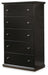 Maribel - Black - Five Drawer Chest - Tallahassee Discount Furniture (FL)