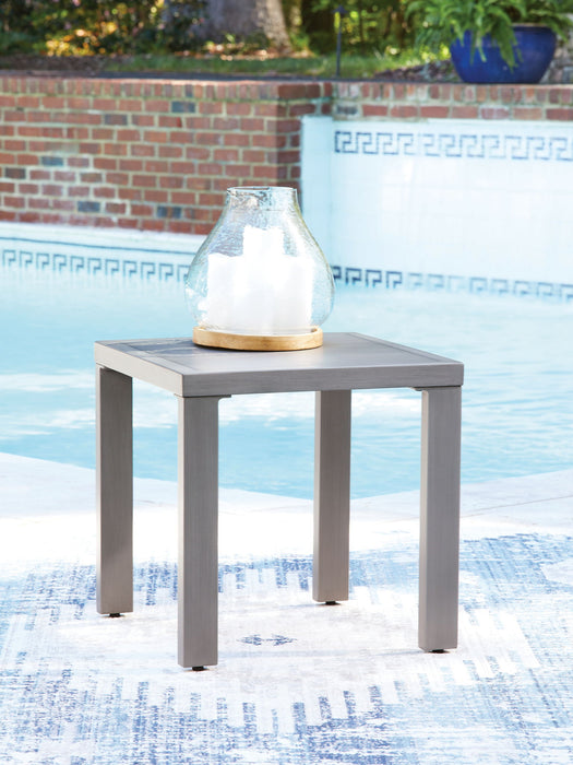 Half Moon Beach - Square End Table - Gray - Tallahassee Discount Furniture (FL)