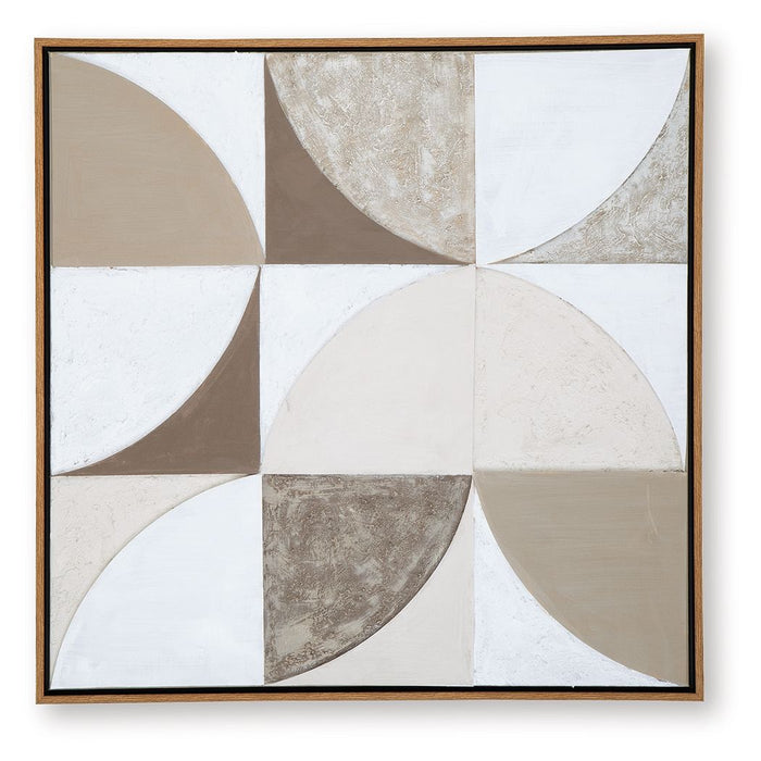 Harelman - Tan / Taupe / White - Wall Art - Tallahassee Discount Furniture (FL)