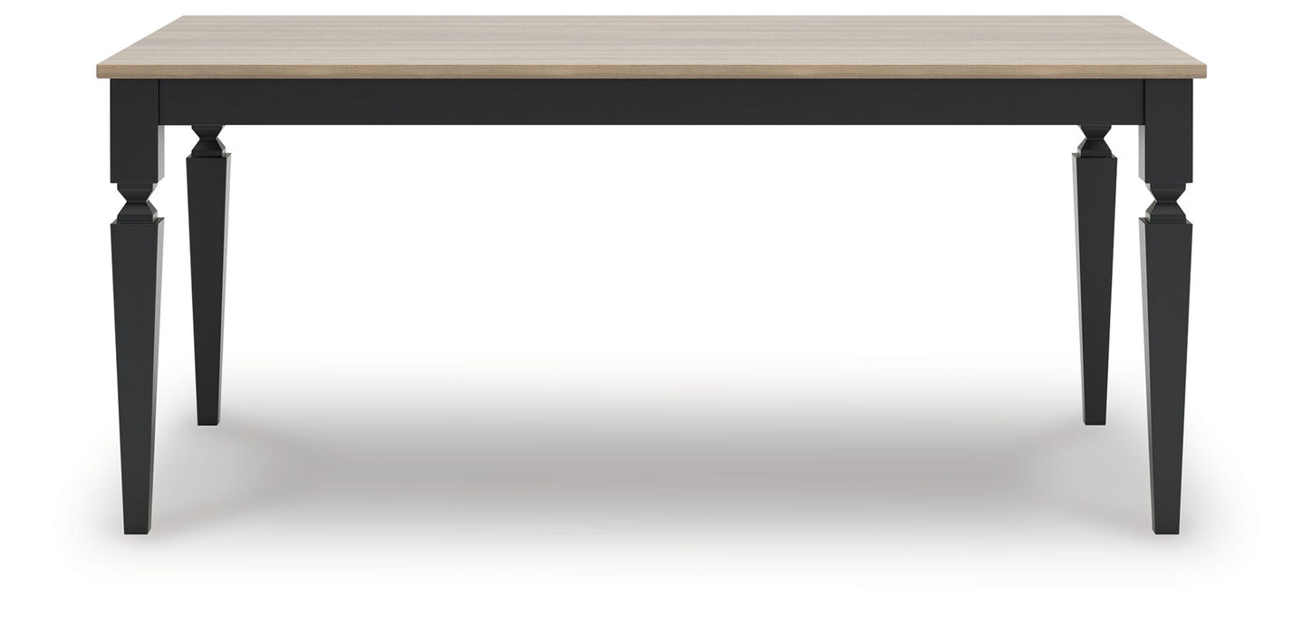 Brenkerton - Grayish Brown / Black - Rectangular Dining Room Table - Tallahassee Discount Furniture (FL)