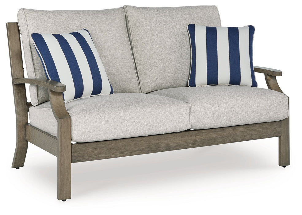 Rainier Ranch - Brown / Beige - Loveseat With Cushion - Tallahassee Discount Furniture (FL)