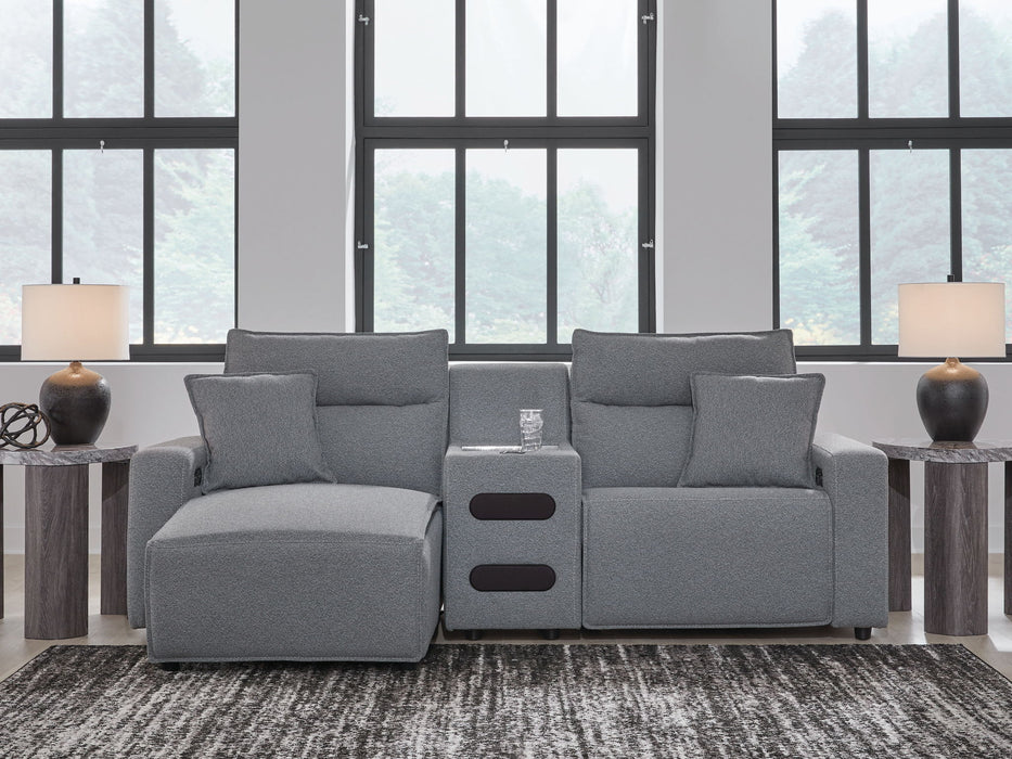ModMax II - Salt And Pepper - Reclining Sectional - Tallahassee Discount Furniture (FL)