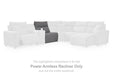 Modmax II - Power Armless Recliner With Adjustable Headrest - Salt And Pepper - Tallahassee Discount Furniture (FL)