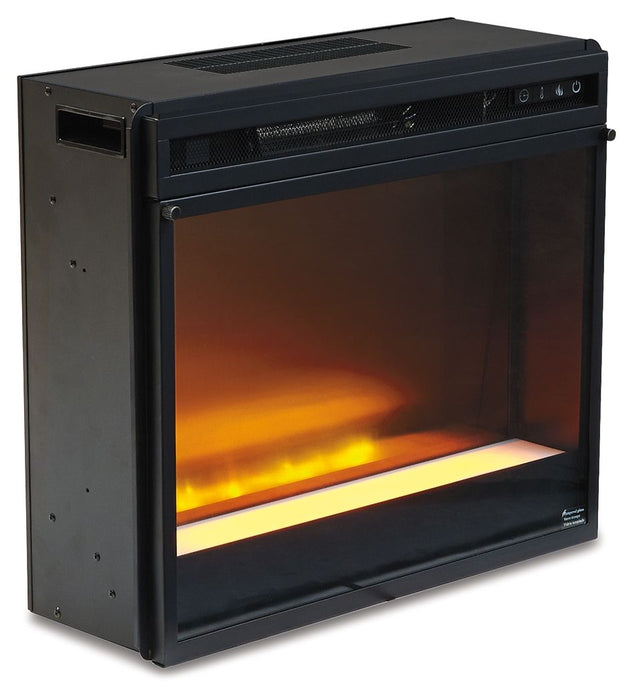 Entertainment Accessories - Fireplace Insert Glass/Stone - Black - Tallahassee Discount Furniture (FL)